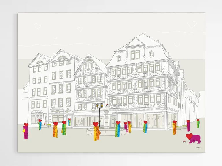 Marktplatz 1 & 2 - Leinwand