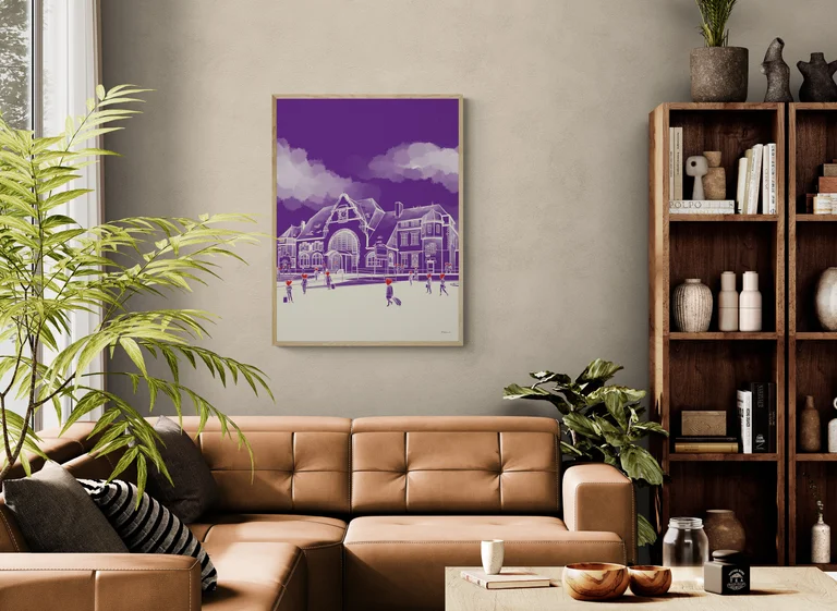 Bahnhof - Wohnzimmer Leder