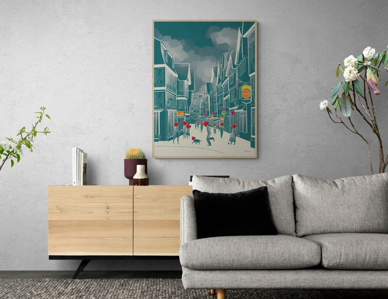 Hauptstrasse Nordeingang - Wohnzimmer